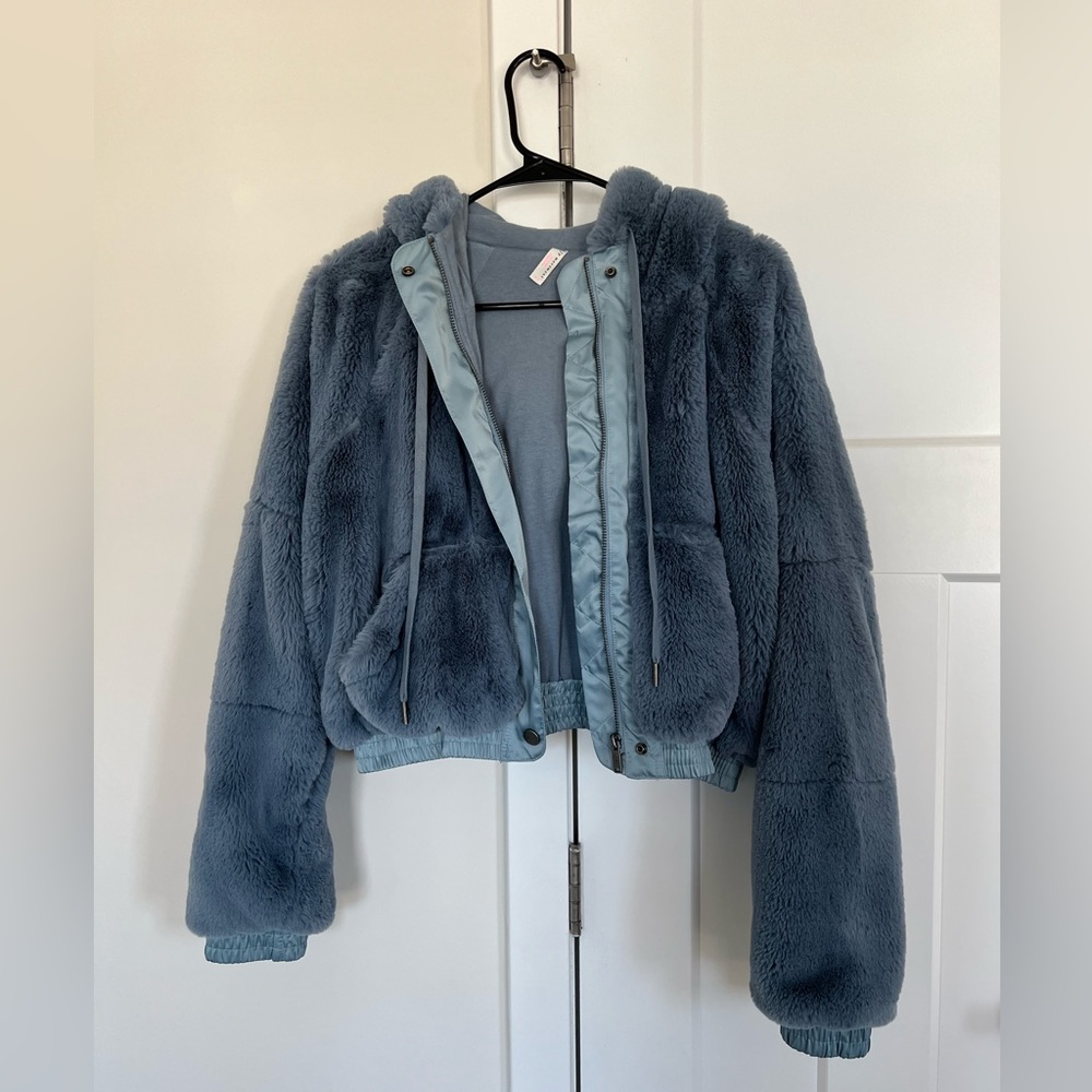 Free people furry jacket